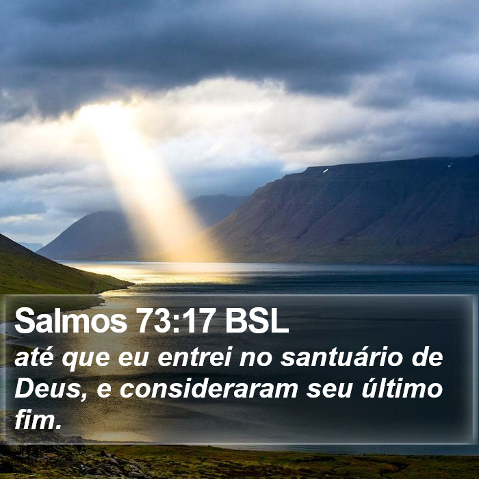 Salmos 73:17 BSL Bible Study