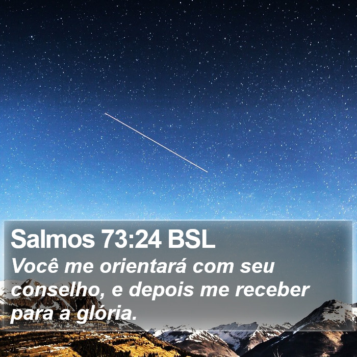 Salmos 73:24 BSL Bible Study