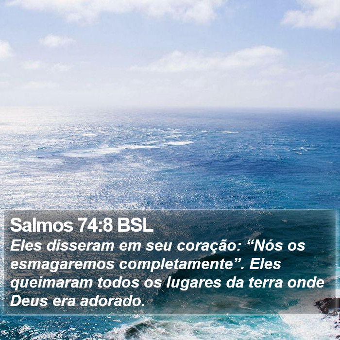 Salmos 74:8 BSL Bible Study