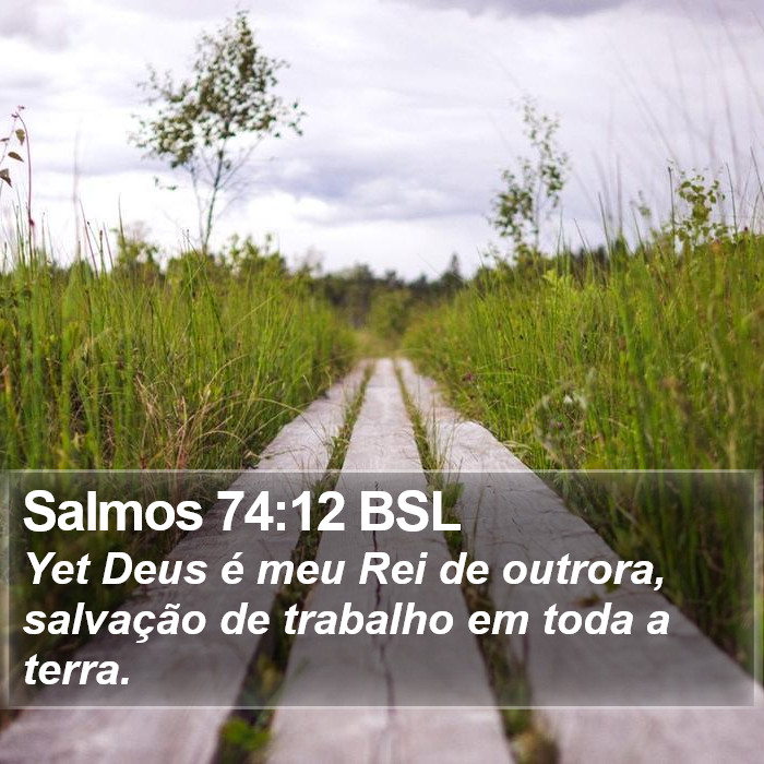 Salmos 74:12 BSL Bible Study