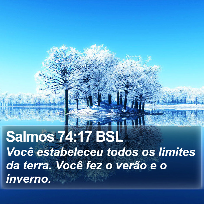 Salmos 74:17 BSL Bible Study