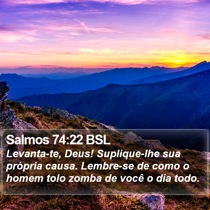 Salmos 74:22 BSL Bible Study