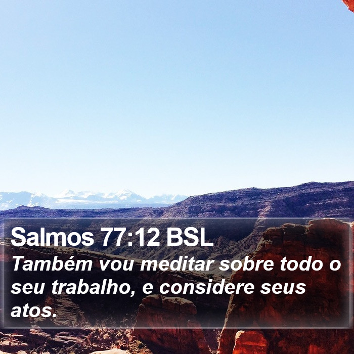 Salmos 77:12 BSL Bible Study