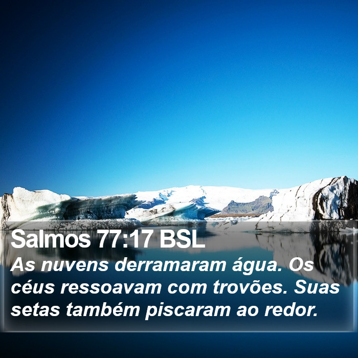 Salmos 77:17 BSL Bible Study