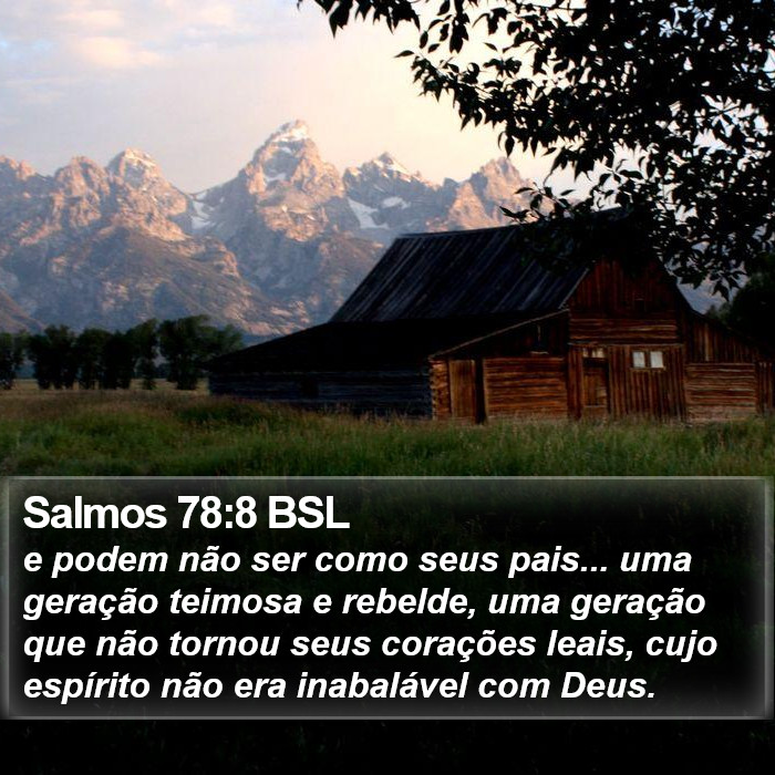 Salmos 78:8 BSL Bible Study