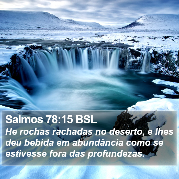 Salmos 78:15 BSL Bible Study
