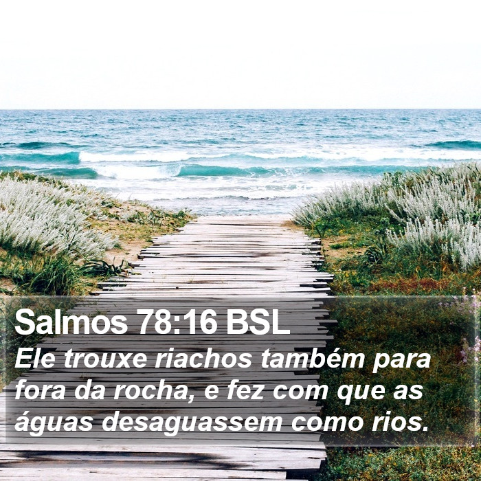 Salmos 78:16 BSL Bible Study
