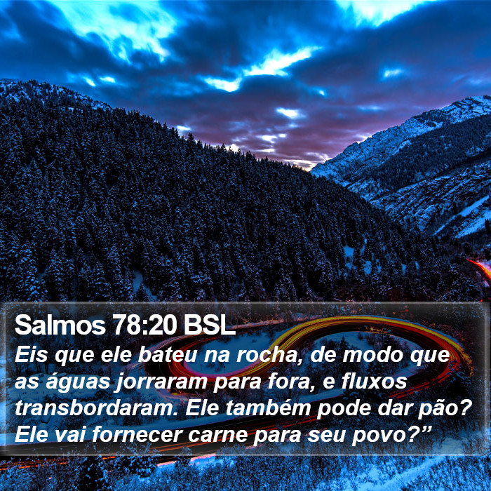Salmos 78:20 BSL Bible Study