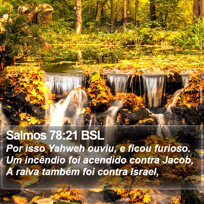 Salmos 78:21 BSL Bible Study