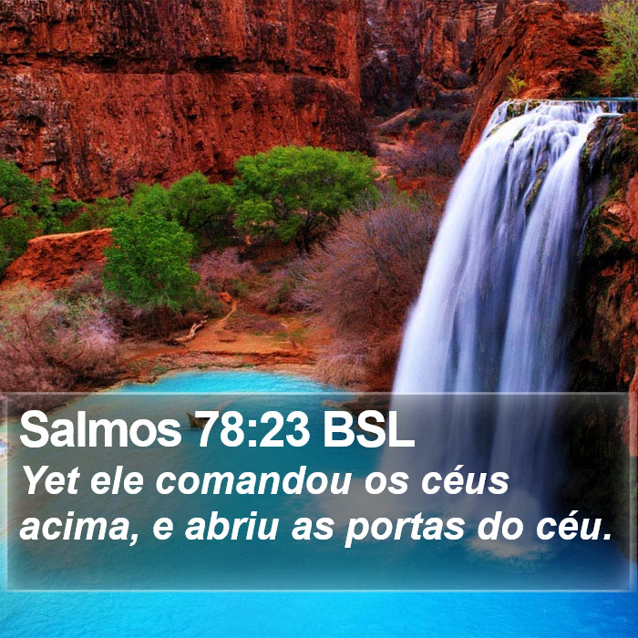 Salmos 78:23 BSL Bible Study
