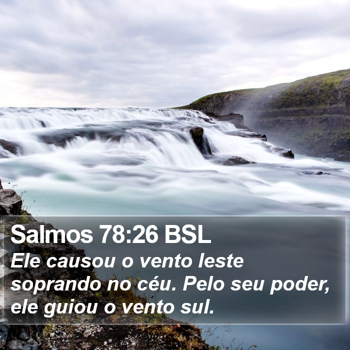 Salmos 78:26 BSL Bible Study
