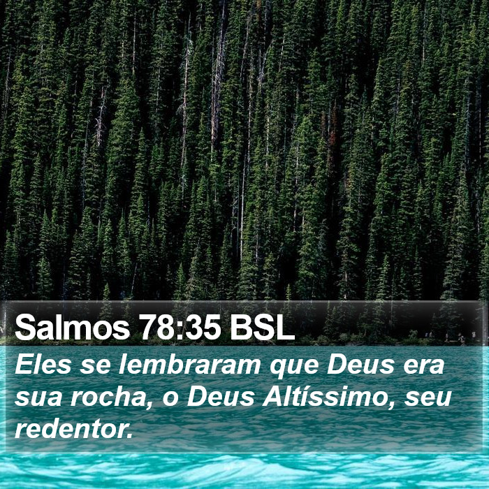 Salmos 78:35 BSL Bible Study