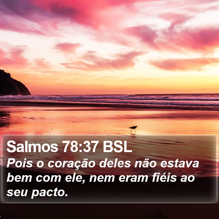 Salmos 78:37 BSL Bible Study