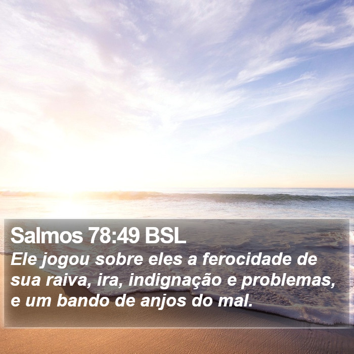 Salmos 78:49 BSL Bible Study