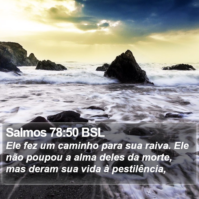 Salmos 78:50 BSL Bible Study