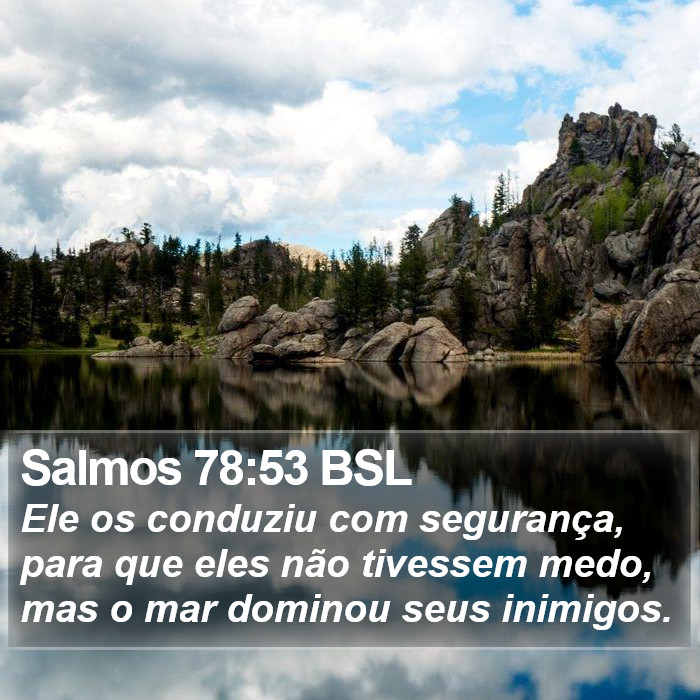 Salmos 78:53 BSL Bible Study