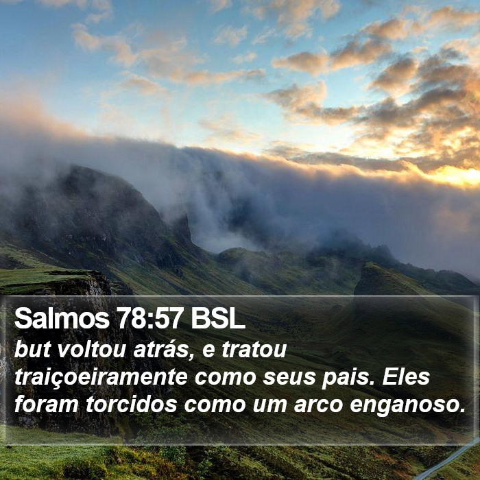 Salmos 78:57 BSL Bible Study