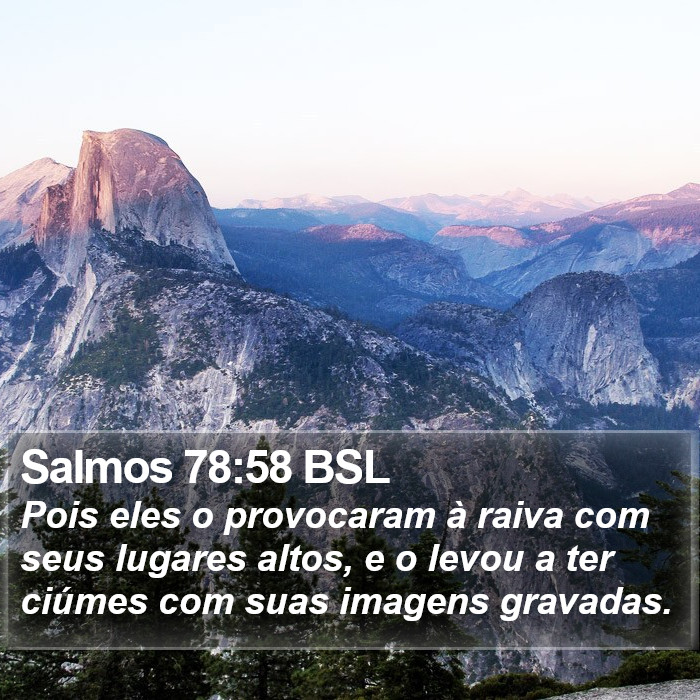 Salmos 78:58 BSL Bible Study