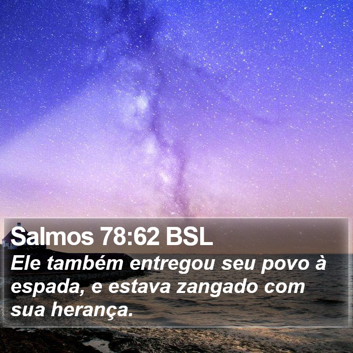 Salmos 78:62 BSL Bible Study