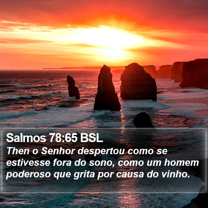 Salmos 78:65 BSL Bible Study