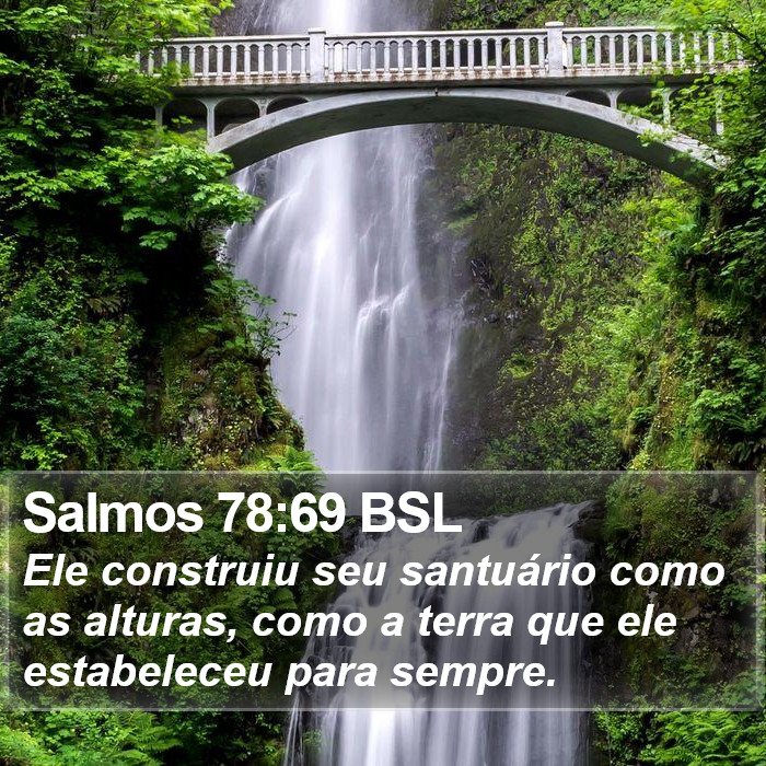 Salmos 78:69 BSL Bible Study
