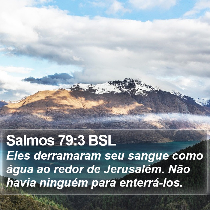Salmos 79:3 BSL Bible Study