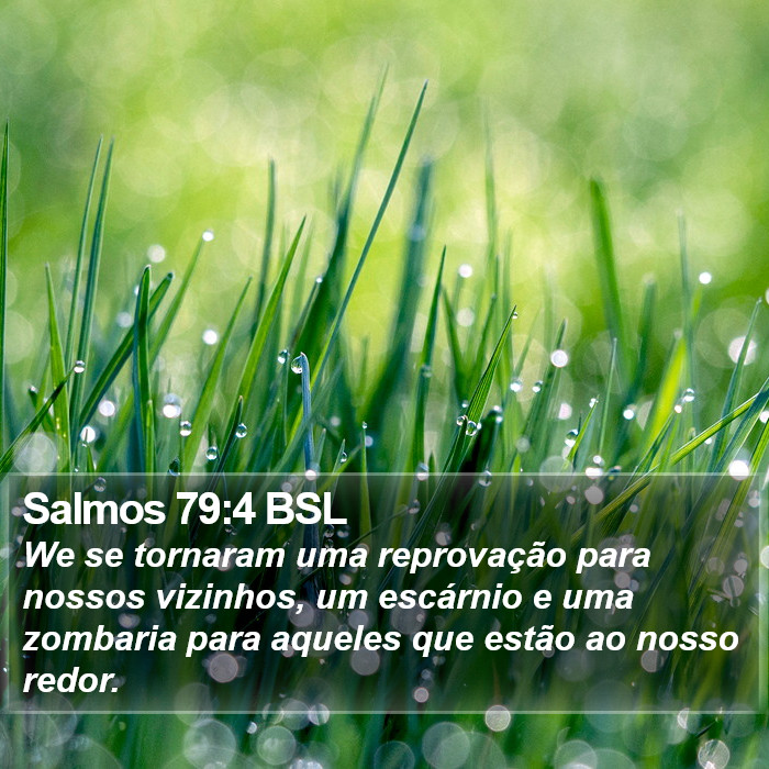 Salmos 79:4 BSL Bible Study