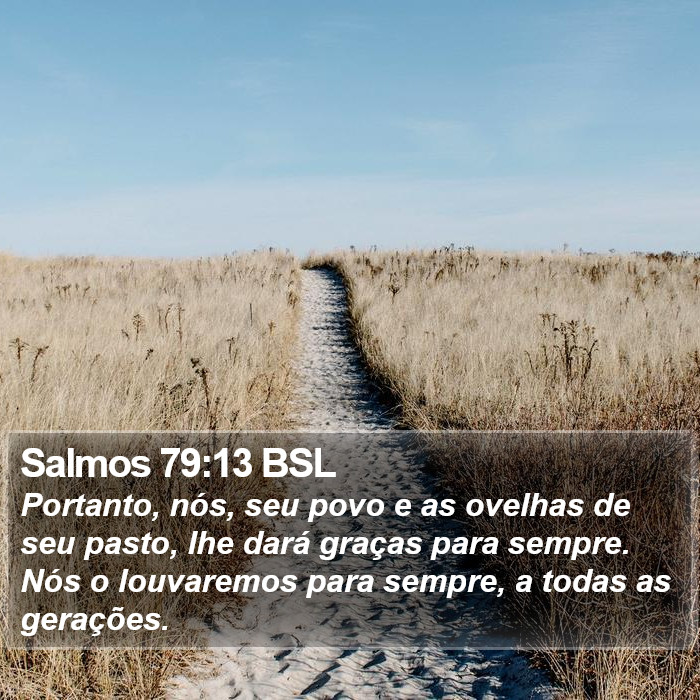Salmos 79:13 BSL Bible Study