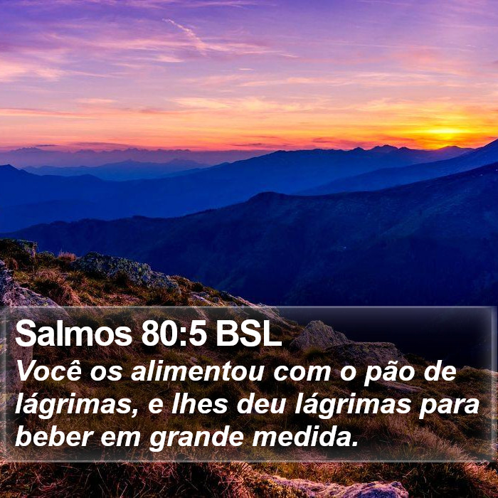 Salmos 80:5 BSL Bible Study