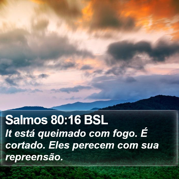 Salmos 80:16 BSL Bible Study