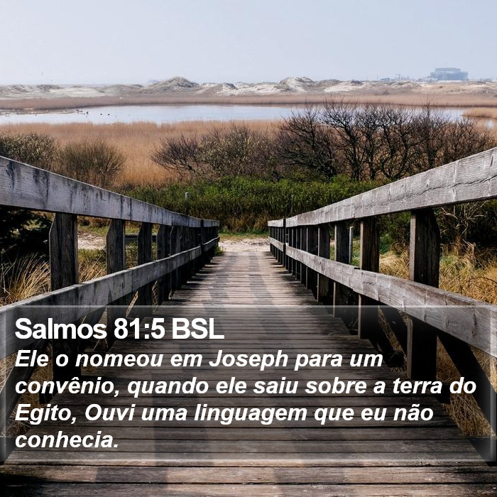 Salmos 81:5 BSL Bible Study