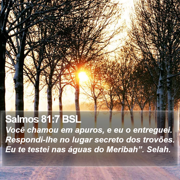 Salmos 81:7 BSL Bible Study