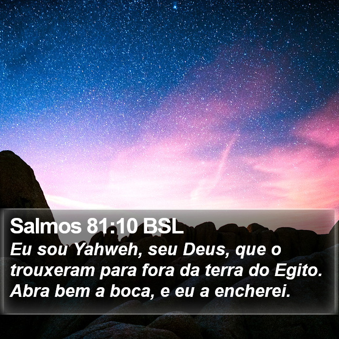 Salmos 81:10 BSL Bible Study