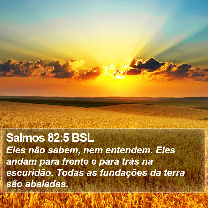 Salmos 82:5 BSL Bible Study