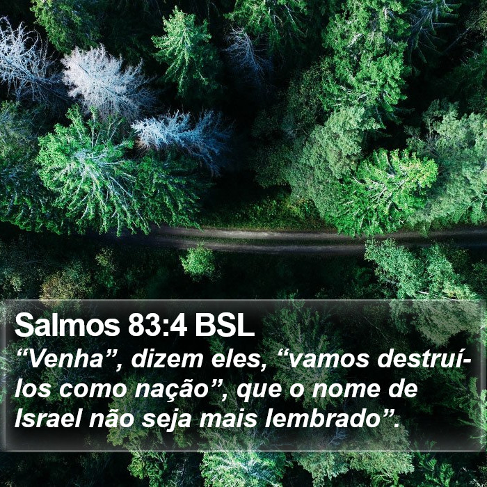 Salmos 83:4 BSL Bible Study