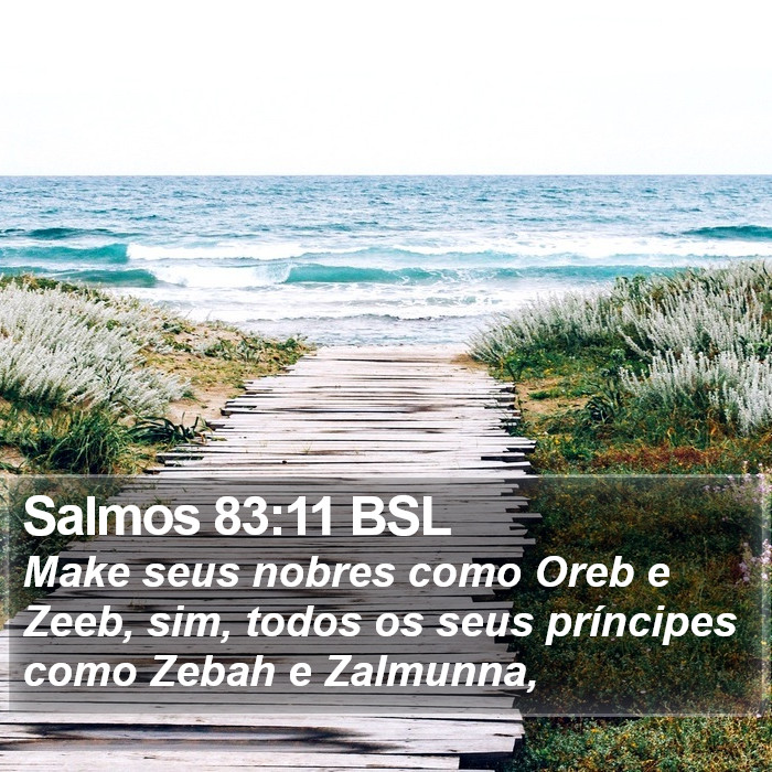 Salmos 83:11 BSL Bible Study