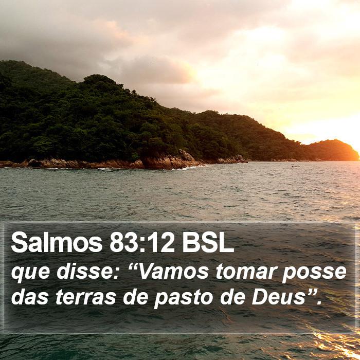 Salmos 83:12 BSL Bible Study