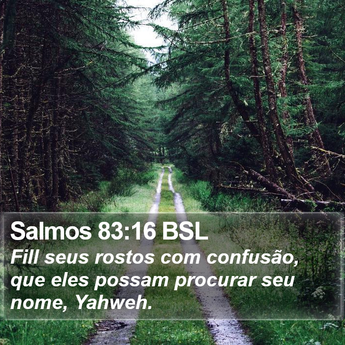 Salmos 83:16 BSL Bible Study