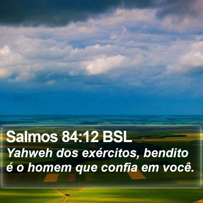 Salmos 84:12 BSL Bible Study