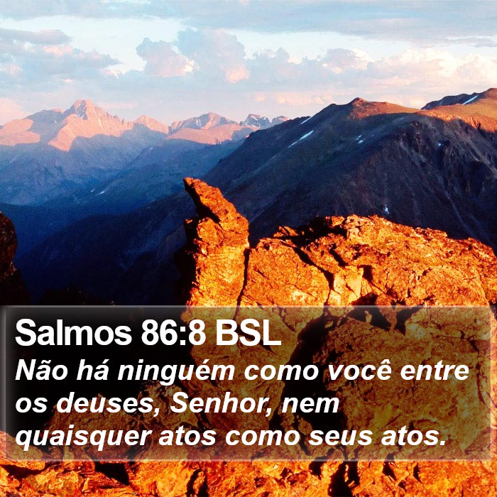 Salmos 86:8 BSL Bible Study