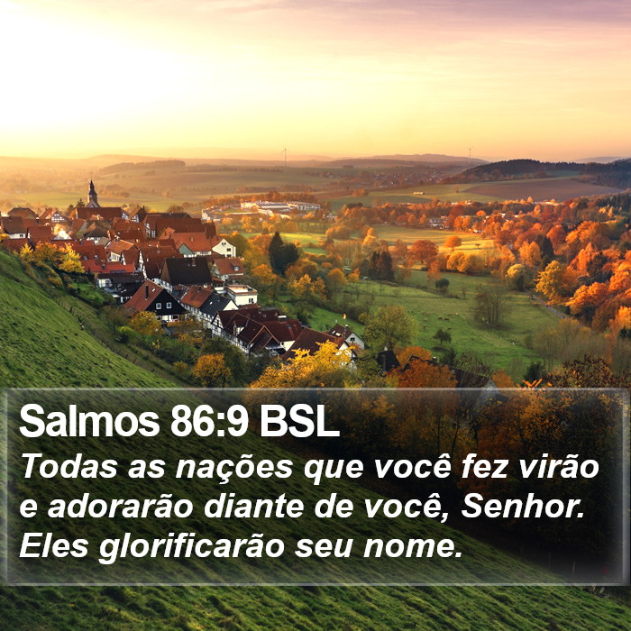 Salmos 86:9 BSL Bible Study
