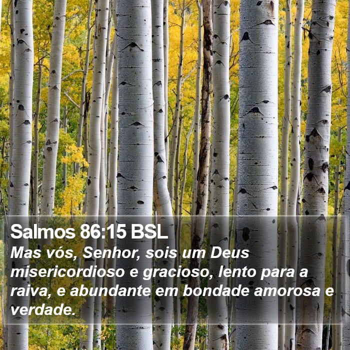 Salmos 86:15 BSL Bible Study