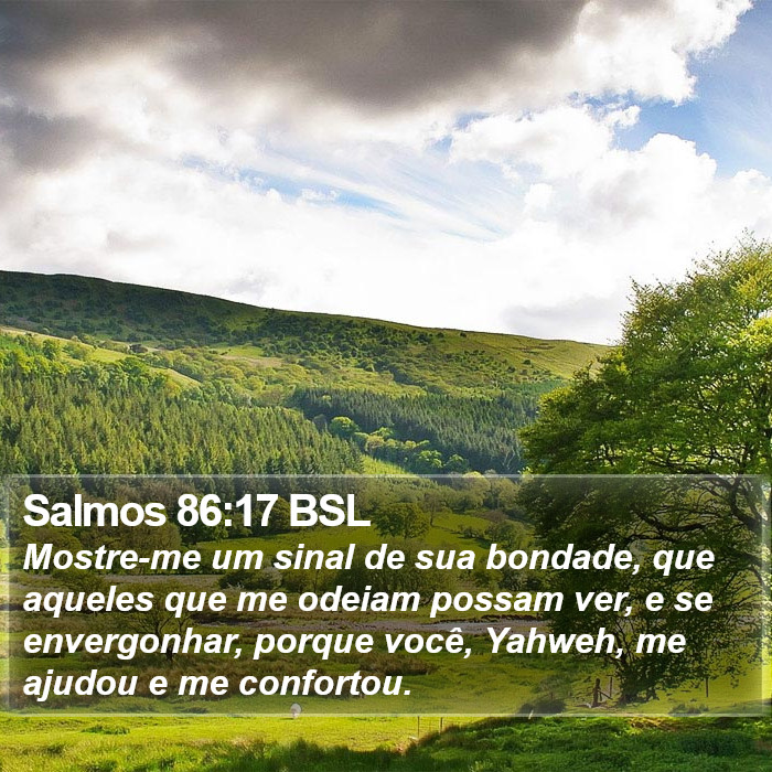Salmos 86:17 BSL Bible Study