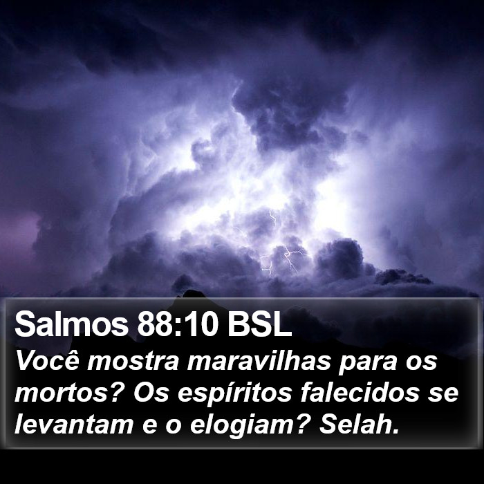 Salmos 88:10 BSL Bible Study