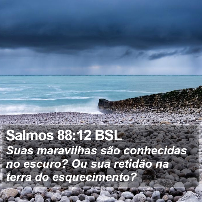 Salmos 88:12 BSL Bible Study
