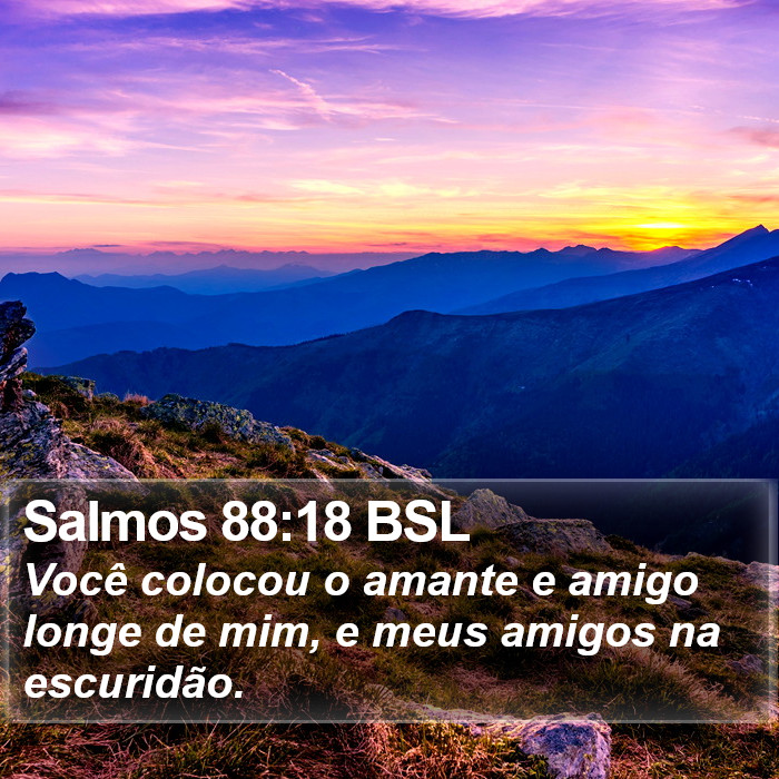 Salmos 88:18 BSL Bible Study