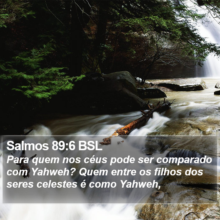 Salmos 89:6 BSL Bible Study