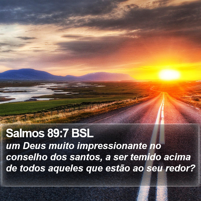 Salmos 89:7 BSL Bible Study