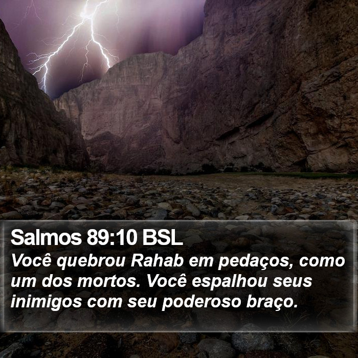 Salmos 89:10 BSL Bible Study