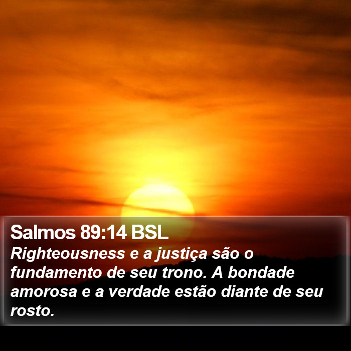 Salmos 89:14 BSL Bible Study